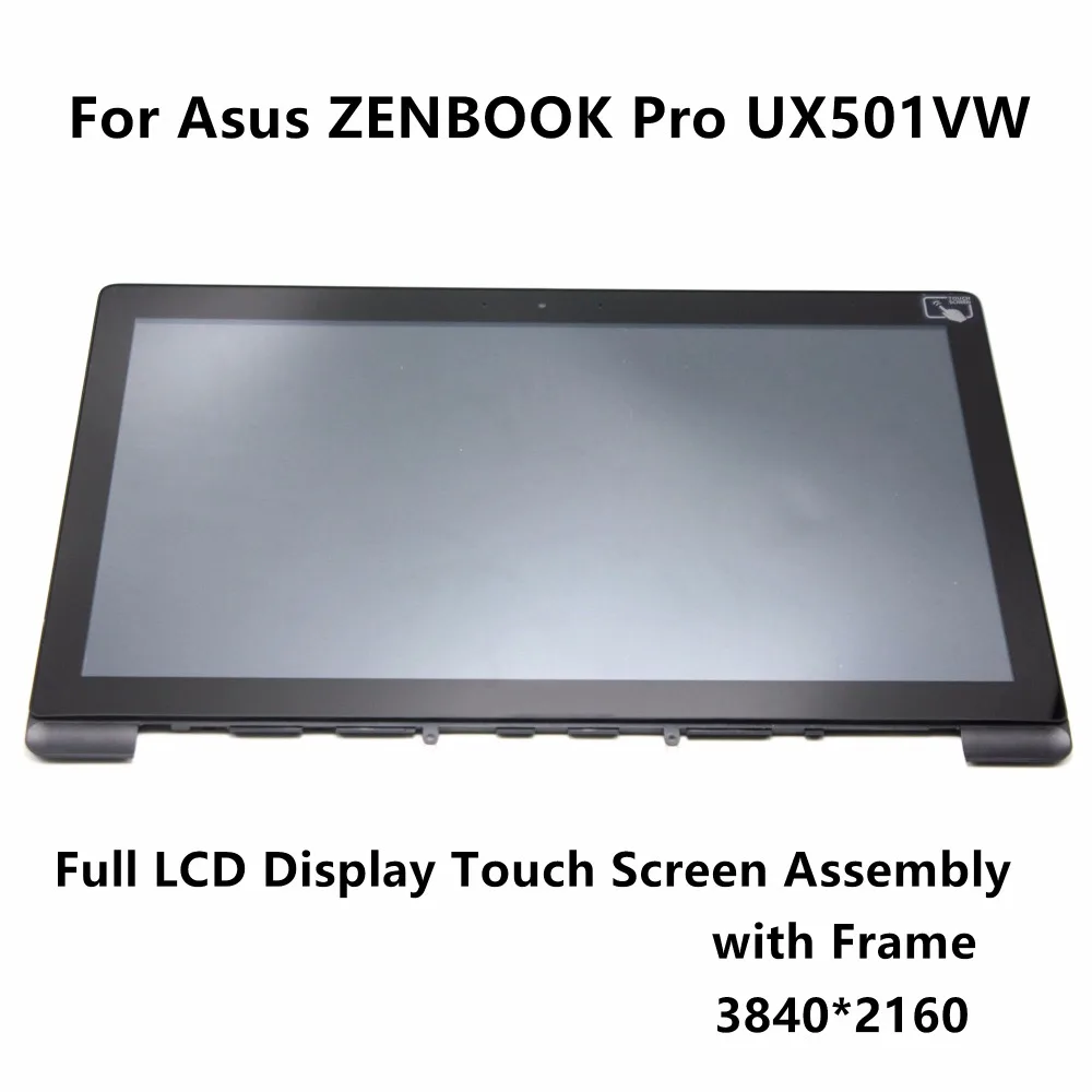 For Asus ZENBOOK Pro UX501VW-XS74T 4K UHD Full  LCD Display Panel Touch Screen Digitizer Assembly With Frame Replacement Parts