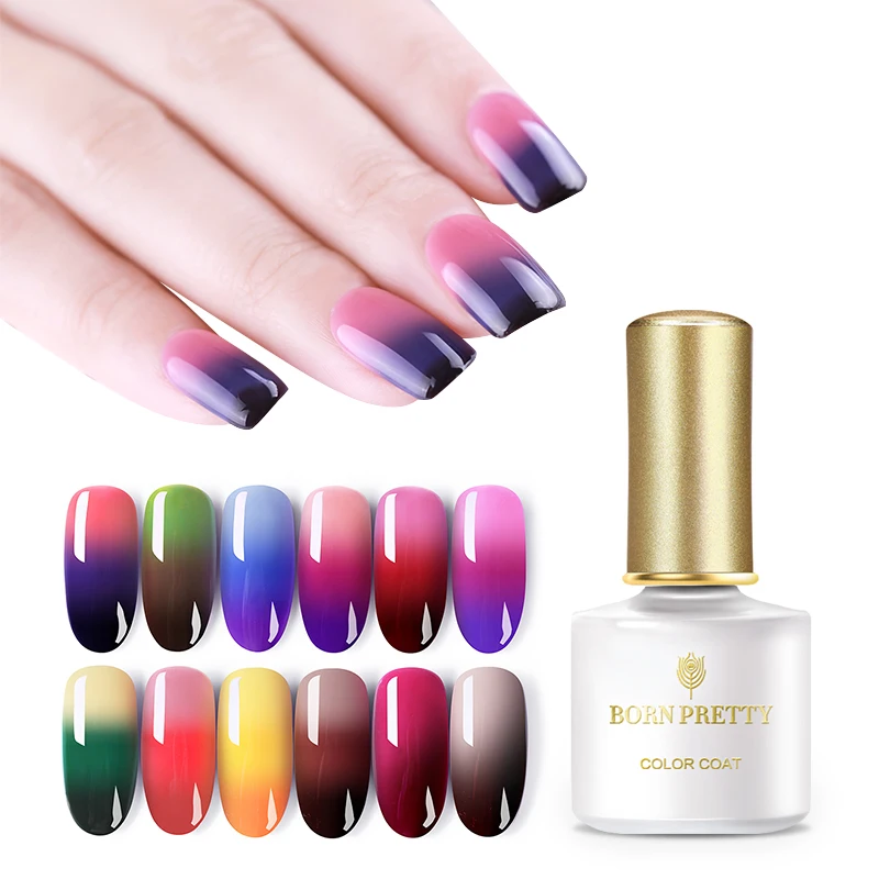 

BORN PRETTY Delux Thermal Gel Polish 6ml 3 Layers Temperature Color Changing Soak Off UV Gel Lacquer Nail Art Varnish