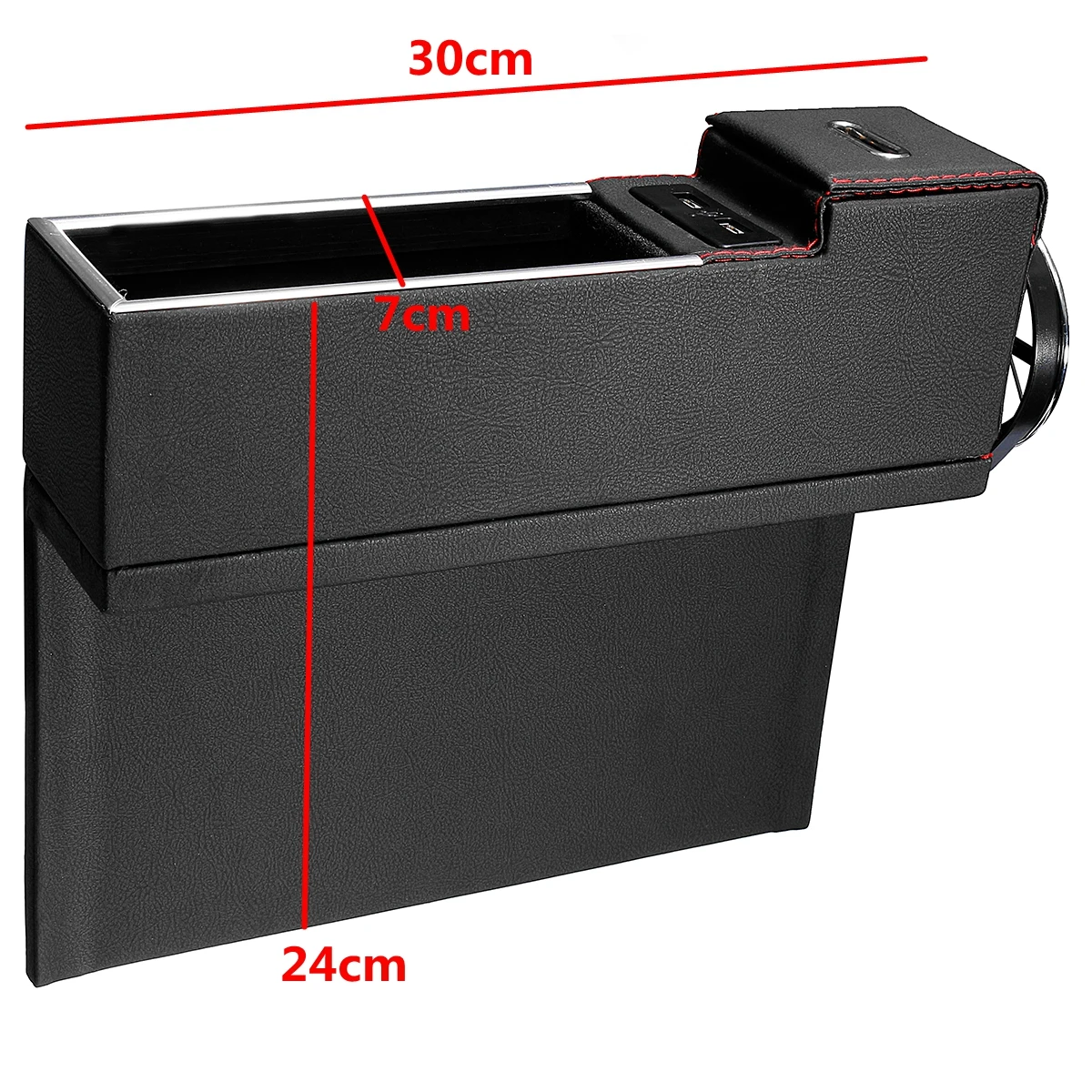 Правое/ПАССАЖИРСКОЕ СИДЕНЬЕ автомобиля зазор коробка для хранения с USB разъем для карманного органайзера телефона ключ держатель напитка Универсальный
