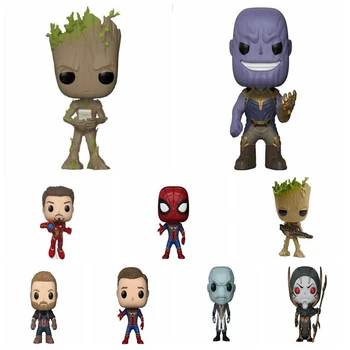 

Figures Model Toy Avengers 3 Infinity War Thanos Captain America Iron Man Thor Spiderman Death Samur for Children Gifts With Box