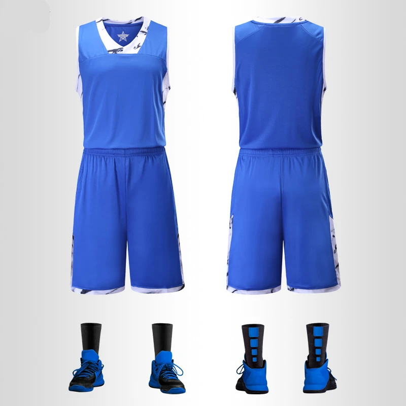 DIY мужской баскетбольный трикотаж мальчик команда спортивный комплект баскетбольные тренировочные костюмы баскетбольные майки одежда униформы Индивидуальные