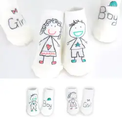 Emmababy для маленьких мальчиков девушка персонажа из мультфильма носки для новорожденных из хлопка для малышей Носки с рисунком От 0 до 4 лет 3