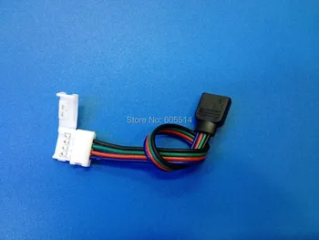 

[Seven Neon]Free Shipping 100pcs 15cm long strip to controller 4PIN 10mm FPBC 5050/3528 flexible LED RGB strip connector cable