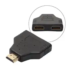 1 шт. 1080P HDMI Мужской до 2 Женский порты и разъёмы 1 в 2 из Splitter кабель адаптер конвертер