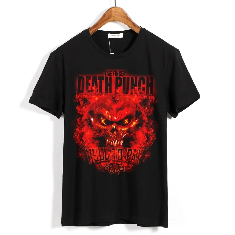 19 дизайнов уличная Harajuku Five Finger Death Punch ropa mujer рок рубашка 5FDP Hardrock тяжелый металл панк череп camisetas - Цвет: 17