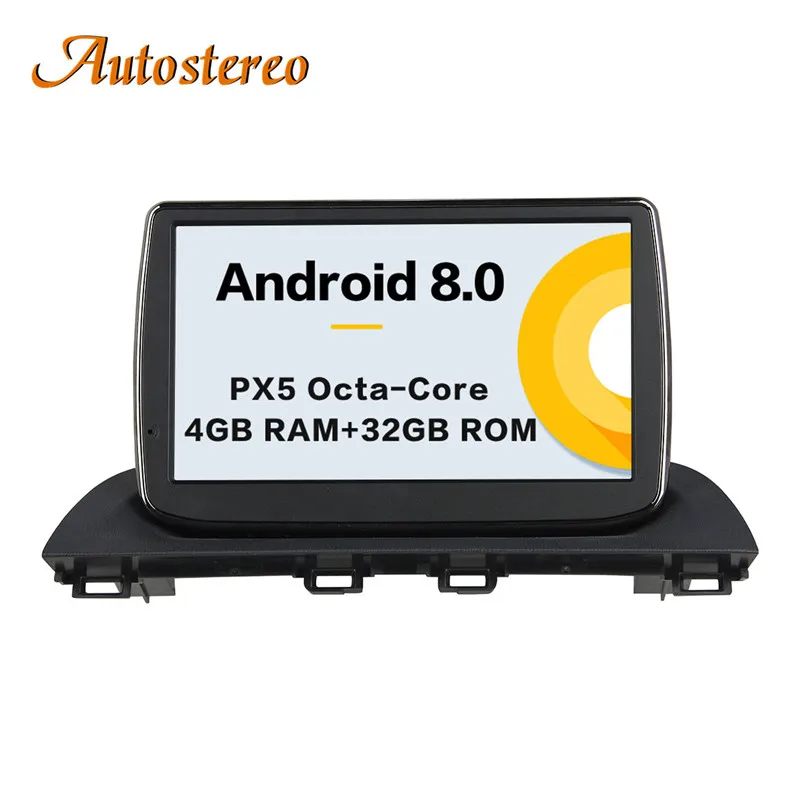 Top Autostereo Android 9 4+32G Car CD DVD Player GPS navigation For Mazda 3 Axela 2014+ head unit multimedia player tape recorder 7