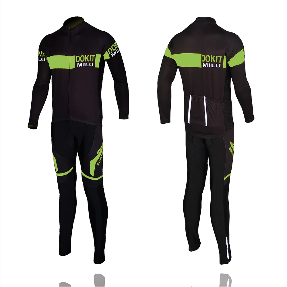 Dokitmilu Pro Long Sleeve Cycling Jersey Sets Breathable 3D Padded Sportswear Mountain Bicycle Bike Apparel Cycling Clothing set