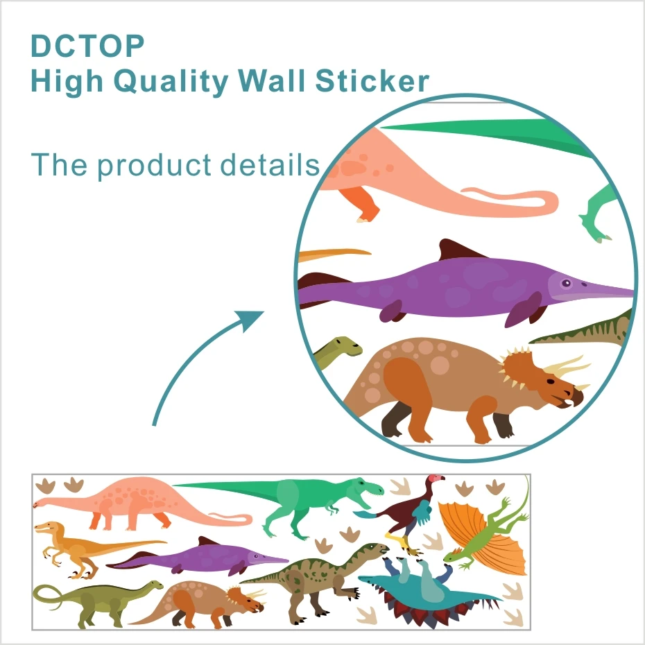 Cartoon Dinosaur Wall Sticker1