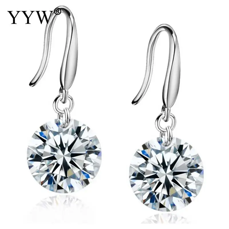 

Dangle Drop Earrings for Women Fashion Jewelry 2018 Zircon Crystal Statement Earrings Women Wedding Jewelry pendientes de flecos