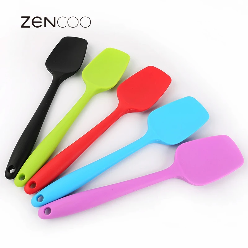 ZENCOO Baking Tools For Cakes Double scraper Silicone Spatula Spoon Cookie Spatulas Pastry