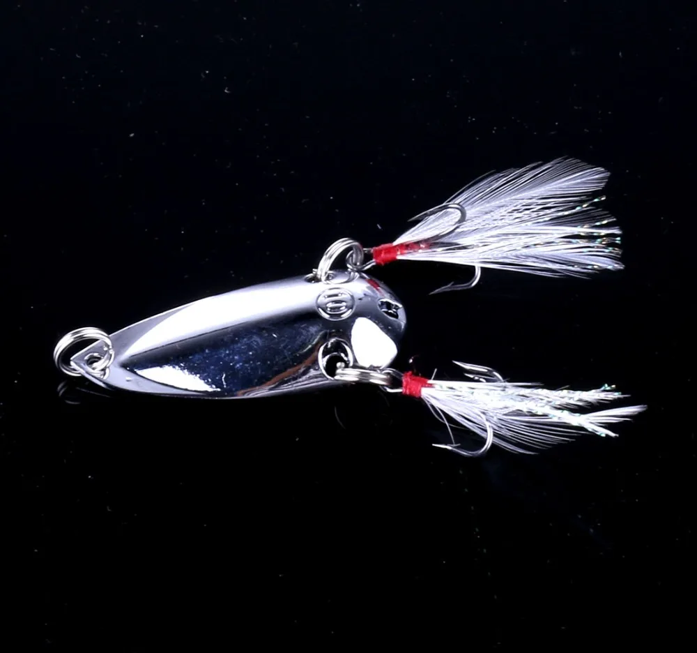 1PCS New hot sale 10.3G 5CM Rotating sequins artificial baits Metal