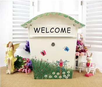 

New Painting Mailbox Iron Caixa De Correio High Qulity Newspaper Fashion Post Box Letter