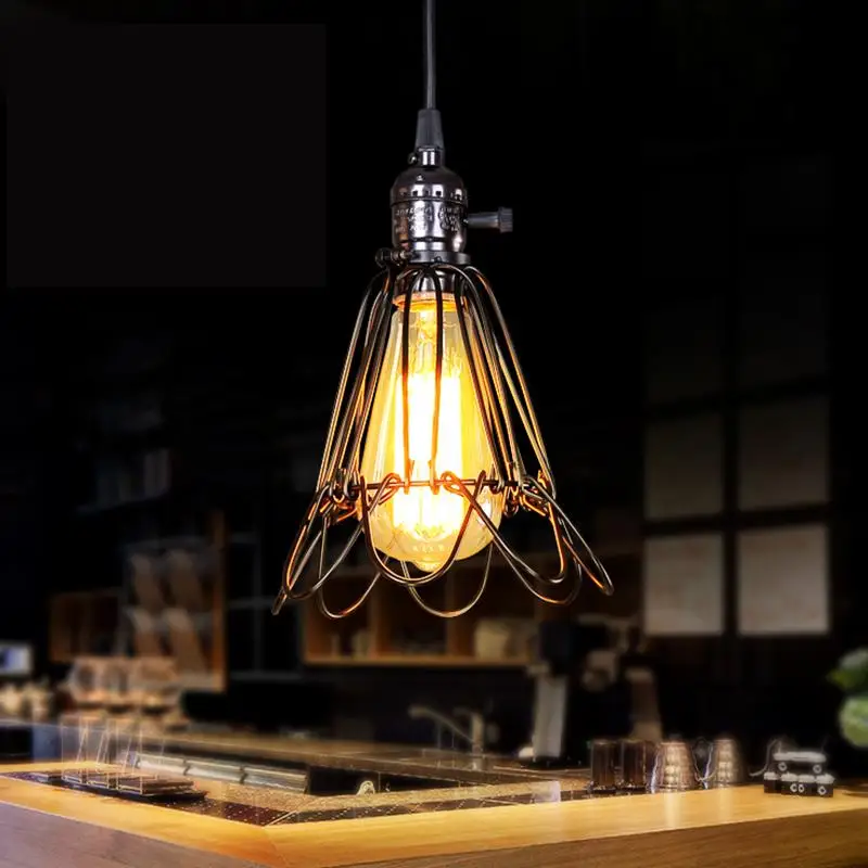 110 V 220 V Loft luces pendientes suspensión luminaria Iluminacion Industrial lámpara colgante rústico lámparas Abajur Sala 41