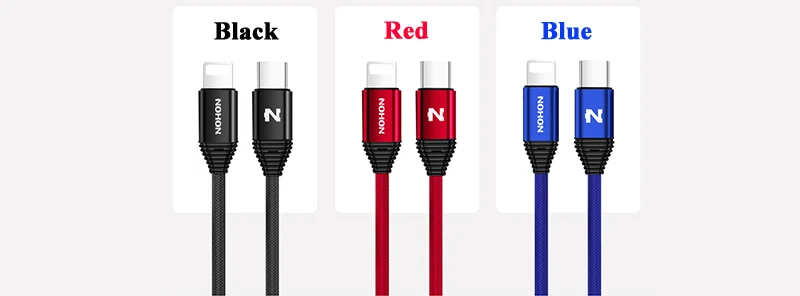 Nohon Type-C PD Cable to For Lightning iPhone X 8 Plus 8P 8 pin Phone Data Sync Cables For iPhone 7 6S 6 Plus 5S 5 Fast Charging Details (10)