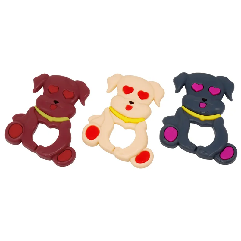 3 цвета Пёс из мультфильма Детские Прорезыватель Cute игрушки не содержащие