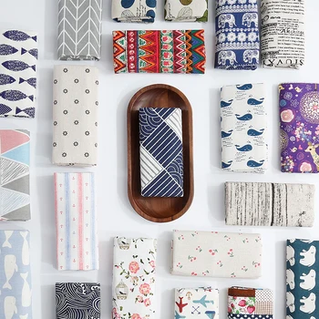 

Multi Colors Fabric Cotton Line Material Apron Home Decor Japanese Style Needlework For Table Cloth Gloves Picnic Cloth