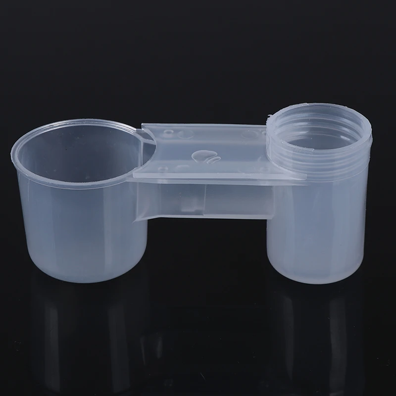 Tazón de bebedero de codorniz para aves, tazas de agua automáticas, puerto Dual para mascotas, alimentador de pájaros automático, 1 unidad