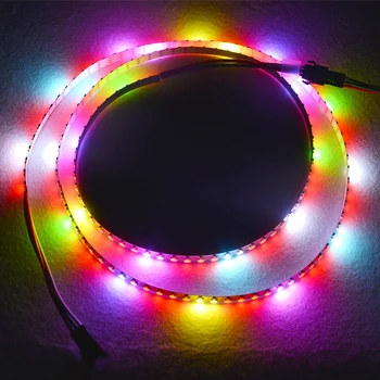 

SK6812 MINI-3535 5050 led pixel strip 60 LEDs/m 4mm/5mm 144 leds/m 7mm NON-waterproof White PCB addressable DC5V 1/2m