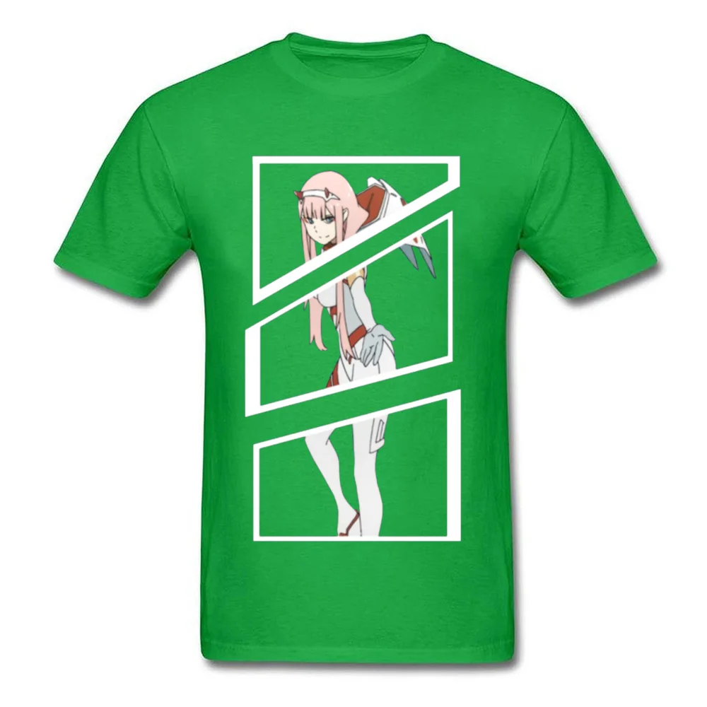Slim Fit Zero Two Broken Tiles 6909 Geek T-Shirt Round Neck All Cotton Male Tops Shirts Short Sleeve NEW YEAR DAY Geek Tees Zero Two Broken Tiles 6909 green
