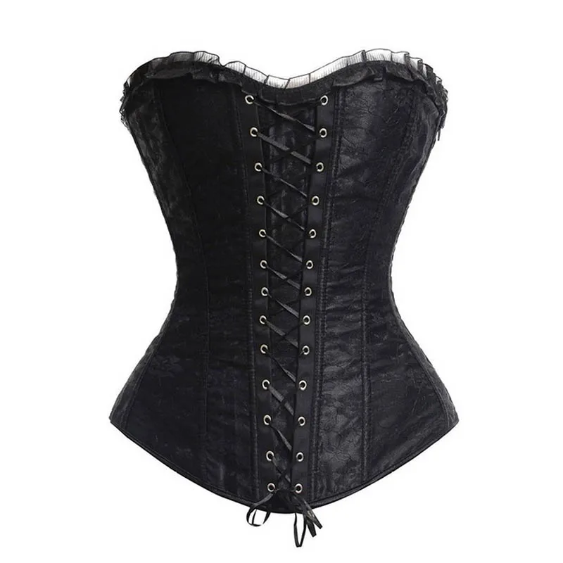 Cheap Outwear Corsets Vintage Strapless Slimming Lace Up Corset and ...