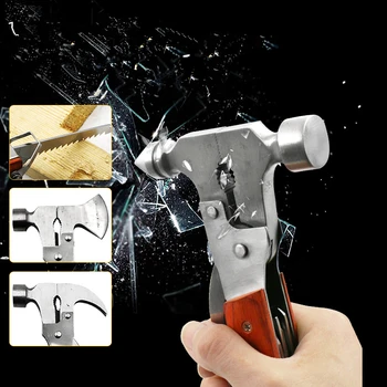 

ZtDpLsd Multi-functional Combination Claw Hammer Universal Car Emergency Life-saving Safe Broken Window Automotive Lifesave Saw