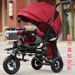 Swivel Seat Baby Stroller 3 In 1 Folding Portable Baby Tricycle Children Bicycle Shock Absorption Can Lie Trike Trolley 6M~5Y Swivel Seat Baby Stroller 3 In 1 Folding Portable Baby Tricycle Children Bicycle Shock Absorption Can Lie Trike Trolley 6M~5Y