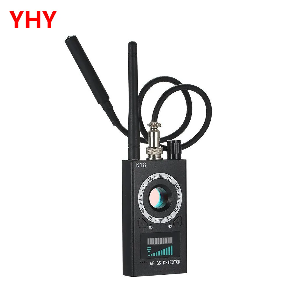 

YHY K18 Multi-function Anti-spy Detector Camera GSM Audio Bug Finder GPS Signal Lens RF Tracker Detecter