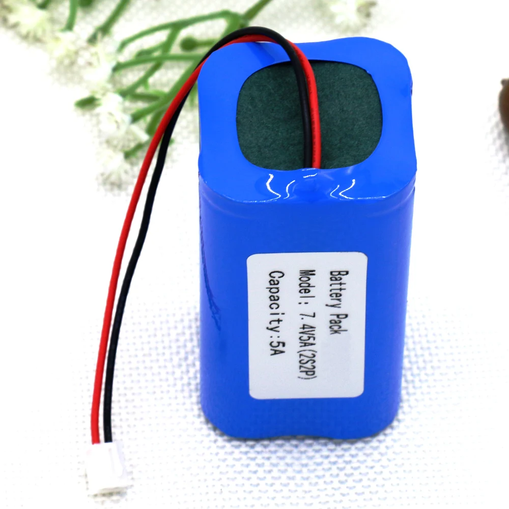 KLUOSI 7,4 V/8,4 V 2S2P 5000mAh аккумулятор 18650 батарея 5Ah аккумуляторная батарея для велосипедных фар/CCTV/камеры/Электрический