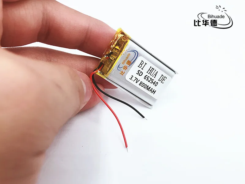 Li po маленькая емкость литий ионные аккумуляторы 3 7 v 800mah 652540 для игрушек LJ|Батареи