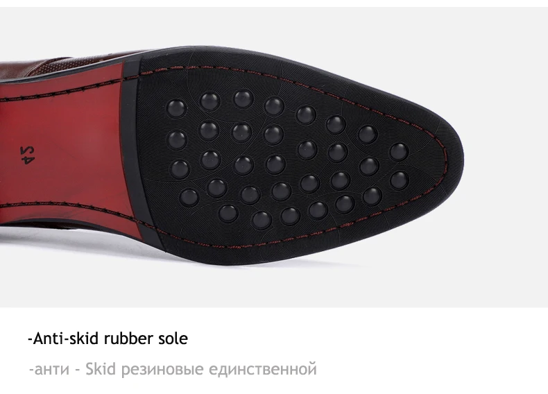 Men's Leather Casual Shoes Formal Oxfords Shoe Moccasins Men's Leather Brand Casual Genuine Leather Shoes Men 2018 Brogue Shoe   (8)