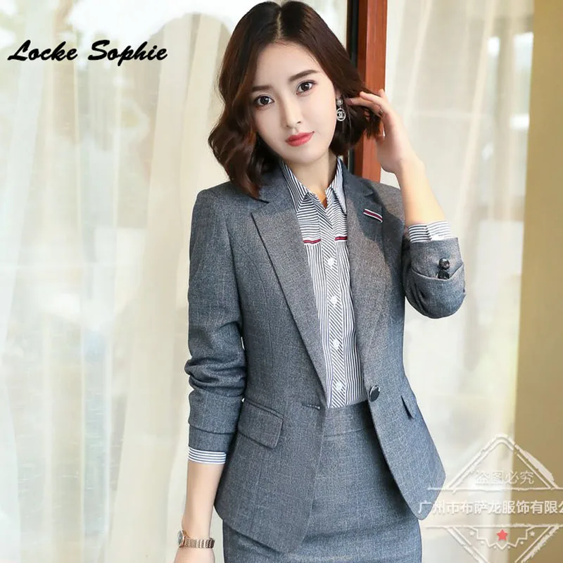 1pcs Women Plus size Blazers coats 2018Autumn cotton blend Splicing Long sleeves Suits jackets ladies Skinny Blazers Suits coats