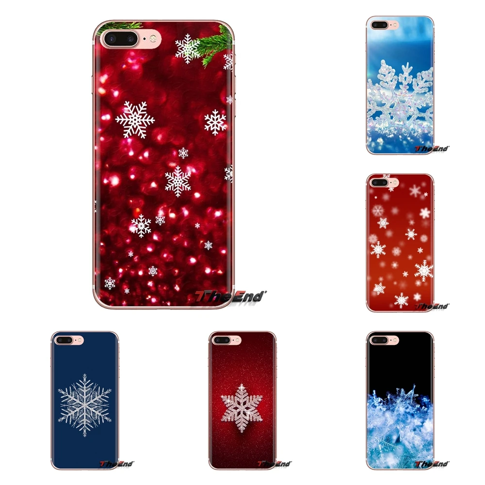 

wonderful snowflake Transparent Soft Case Covers For Huawei G7 G8 P7 P8 P9 P10 P20 P30 Lite Mini Pro P Smart Plus 2017 2018 2019