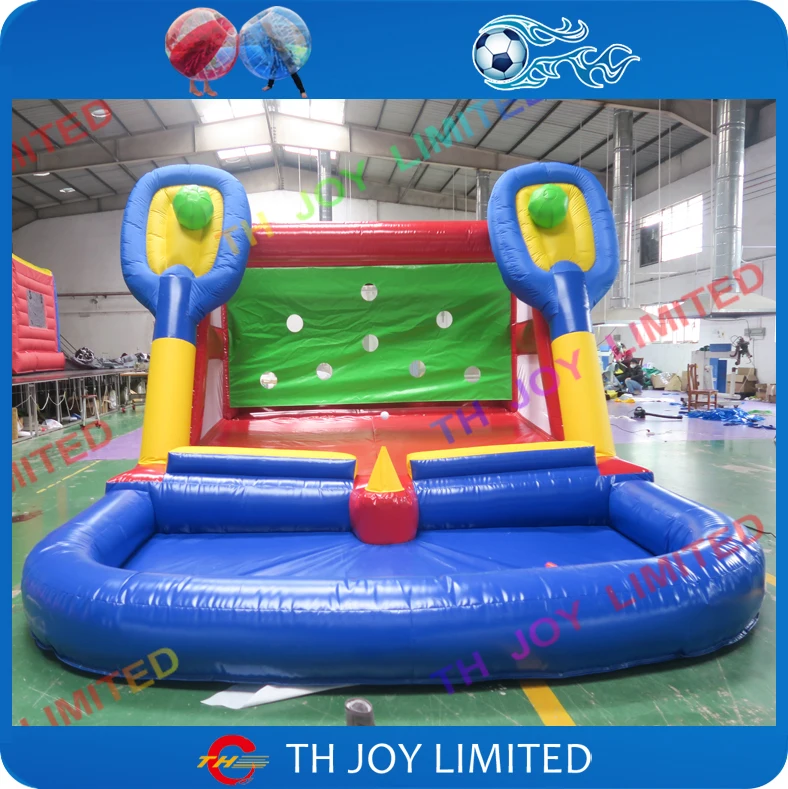 

free shipping! 4x3x2.5mH kids inflatable tennis play game, inflatable baseball games,inflatable baseball shooting games