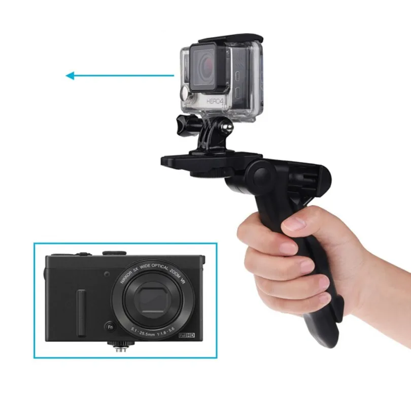 2в1 пистолет рукоятка и Настольный Штатив для GoPro Hero 6 5 4 Hero 3+ 3 2 1 и других цифровых камер с подключением штатива