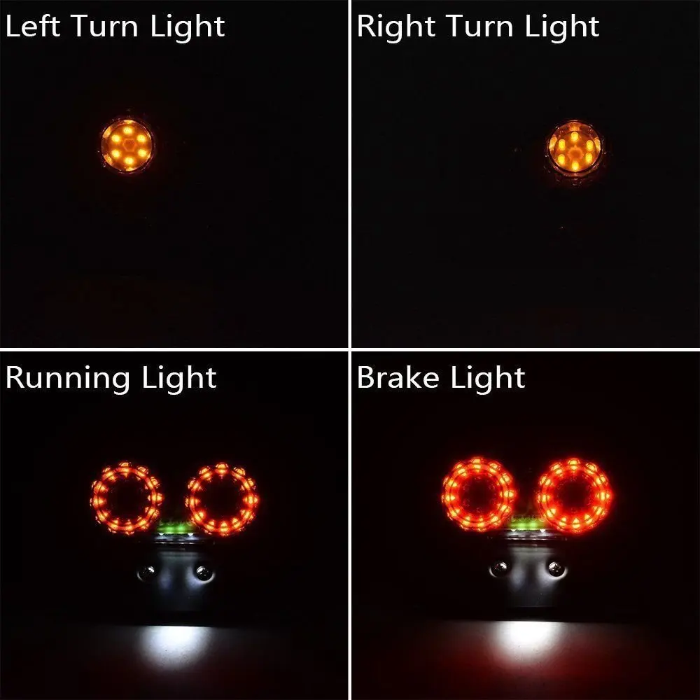 Универсальный пользовательский задний светильник для мотоцикла и держатель номерного знака, тормозной сигнал поворота, стоп-светильник s Для BMW Kawasaki Triumph