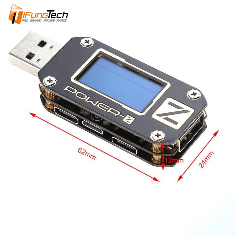 Мощность-Z USB PD тестер PD быстрое зарядное устройство Зарядное устройство Напряжение ток пульсации двойной Тип-C KM001 метр Индикатор портативного зарядного устройства M13; Прямая поставка