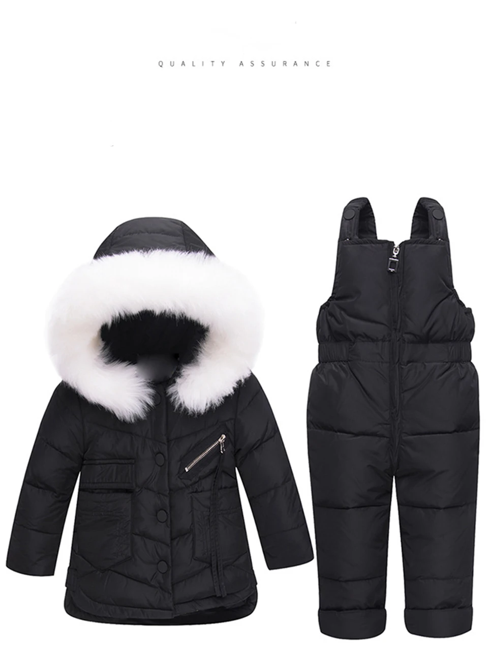Детский зимний комбинезон, комплект детской одежды пуховое пальто для девочек и мальчиков, верхняя одежда+ комбинезон, комплект одежды, Детские теплые куртки комбинезон