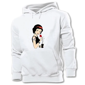 

Cartoon Cute Stained Glass Princess Snow White Rose Superhero words ZAP Yellow Women's Pattern Hoodie Sweatshirt Hooded Pullover