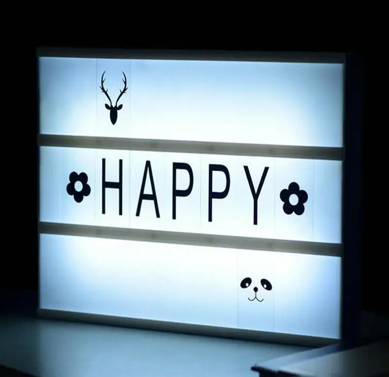 Dhl Free Shipping A4 Diy Rechargable Battery Ed Led Cinema Dhl Free Shipping A4 Diy Rechargable Battery Ed Led Cinema Light Box 180 Pcs Letters Included For Home Decoration