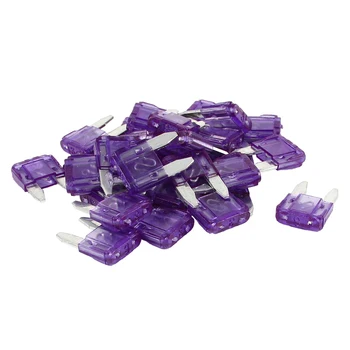 

30 Pcs Motorcycle Car Auto ATC ATO Mini Blade Fuse Purple 3A