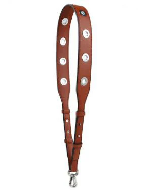 IMIDO/Модная женская сумка на ремешке, элегантный стиль, летние ремешки из искусственной кожи для сумок, удлиненные сменные ремешки на плечо, STP069 - Цвет: Brown silver metal