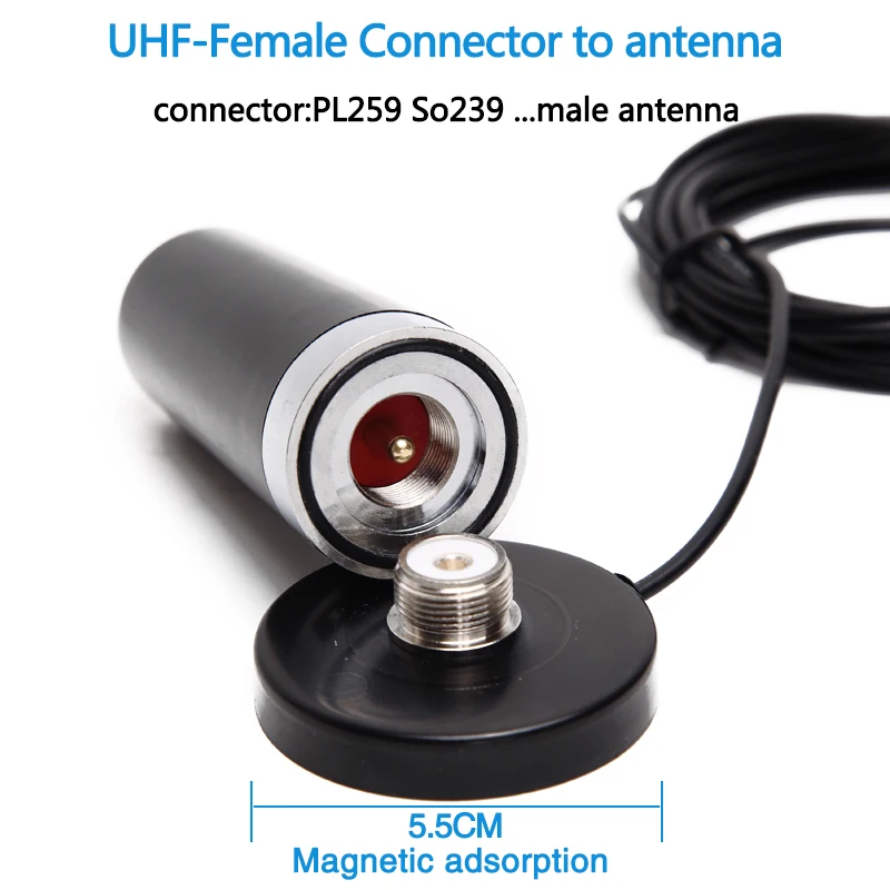 HH-N2RS Dual Band антенна магнитное крепление + 4 адаптеры для Yaesu Kendwood TYT TH-UV8000E Baofeng UV-5R мобильного радио Walkie Talkie