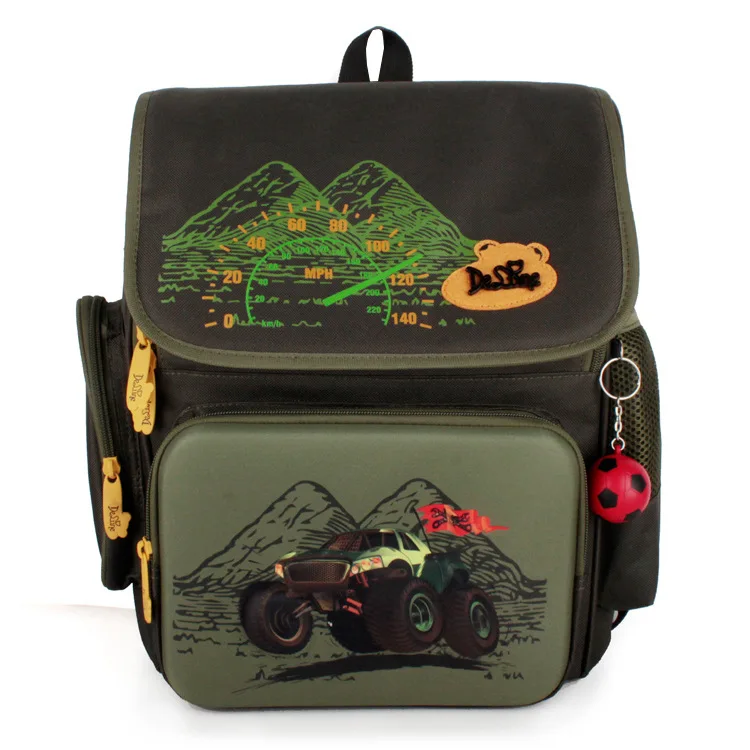 2016 Russia Style Waterproof Orthopedic Backpack School Bags for Boys Cartoon Cars Schoolbag Ultralight Kids Satchel Grade 1-6