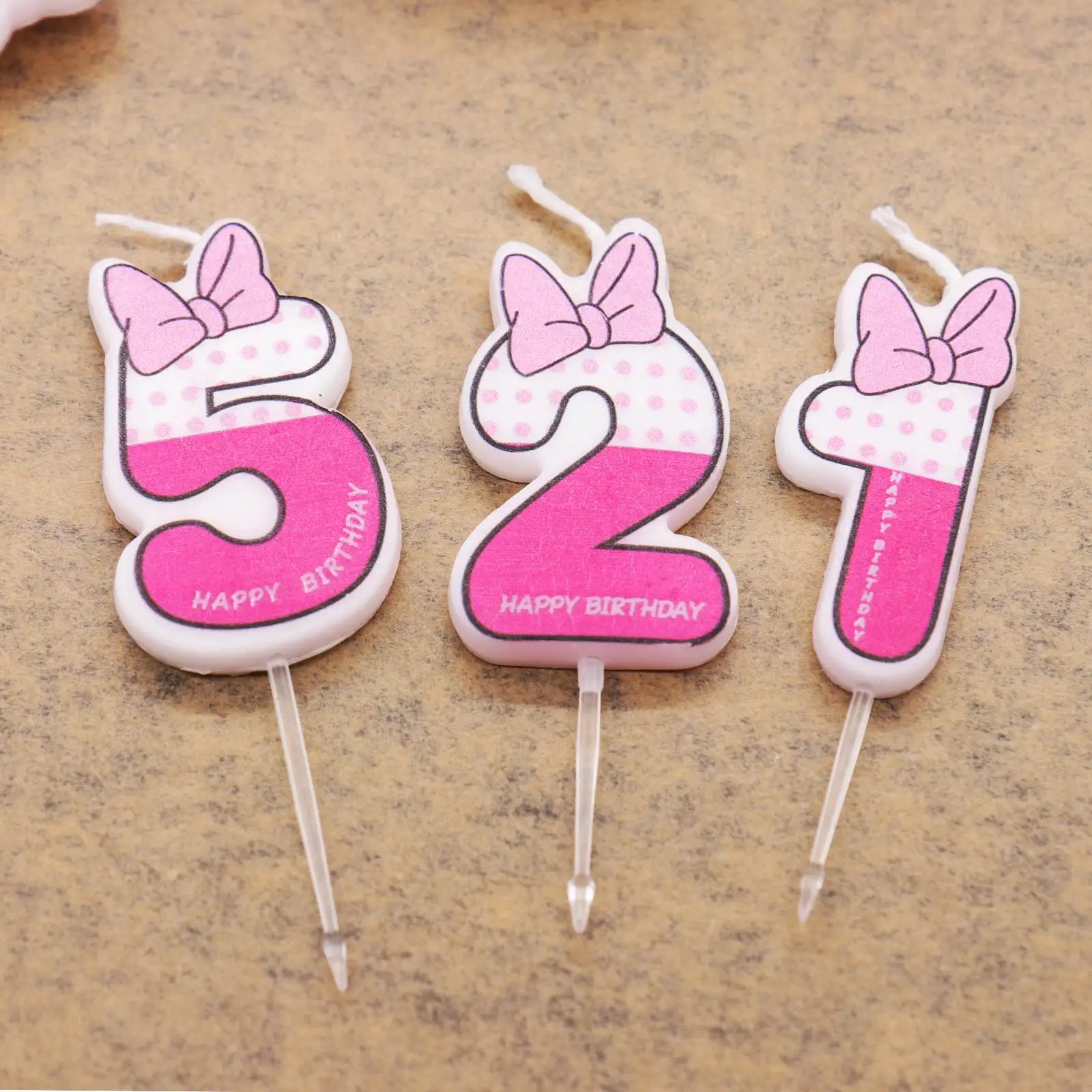 

0-9 Height Number Candle Party Cake Decoration Children's Party Wedding Scene Birthday Cake Candles Decoration Supplies