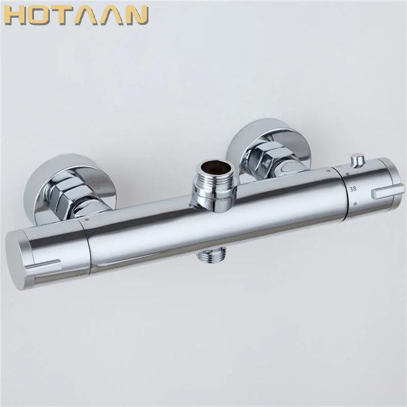 Kaufen Neue Ankunft Hohe Qualität Kupfer Bad Thermostat Ventil Dusche Wasserhahn Inelligent Badewanne Mixer valvola termostatica