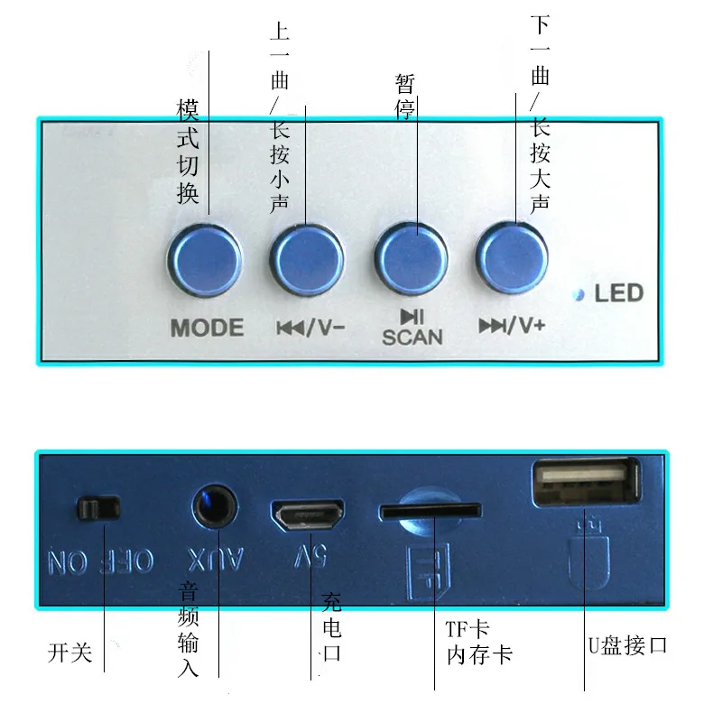 I Key Buy 150 W многофункциональные портативные колонки с Bluetooth сабвуфером 1 шт со светлой вспышкой