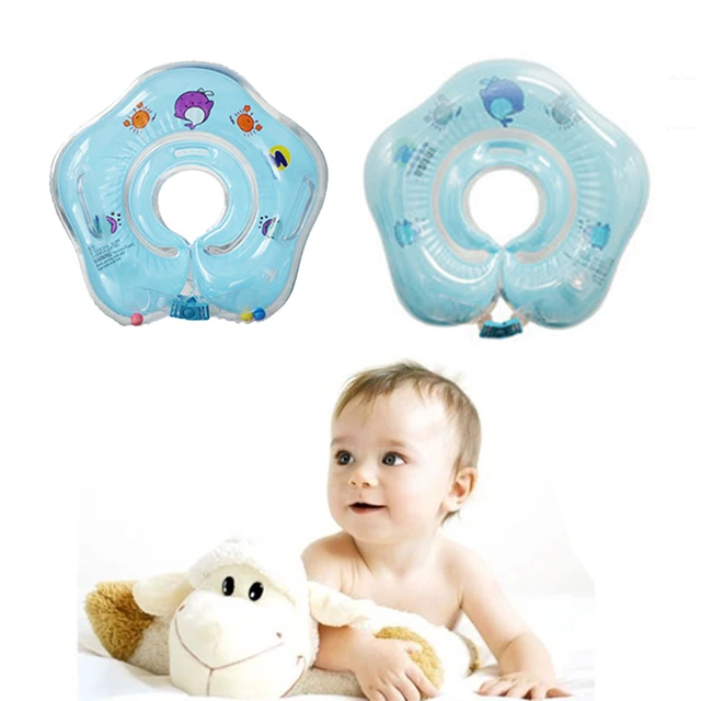 1-18 Months Infant Swimming Neck Float Stars Pool Floats For Baby Swim Life Buoy Cycle Swim Tube Ring Float Collar With Gripper