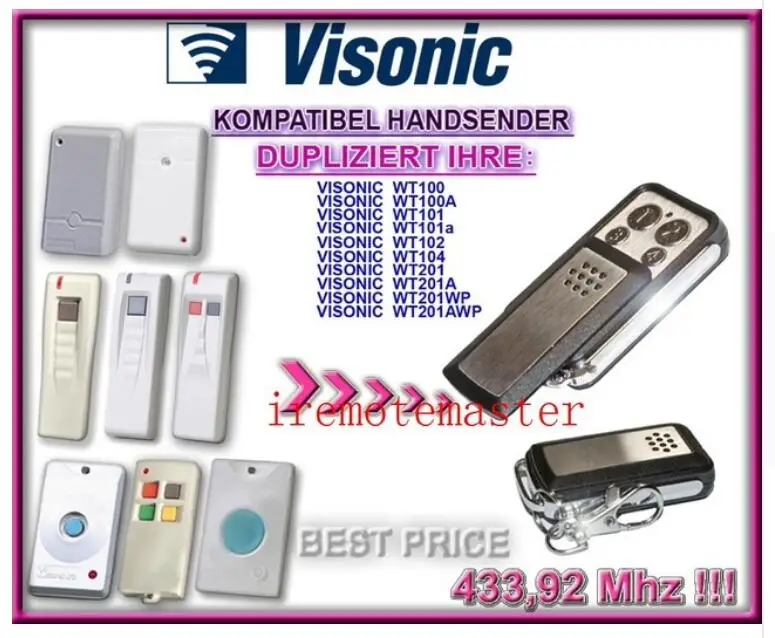 Visonic transmitter wt100 wt100a wt101 wt101a replacement remote control Very good | Электроника