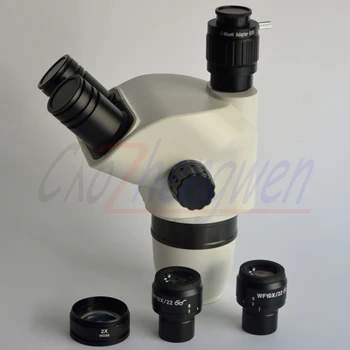 

FYSCOPE! 6.7X-90X Zoom Simul-Focal Trinocular Stereo Microscope Body with Standard 76mm Mount Size