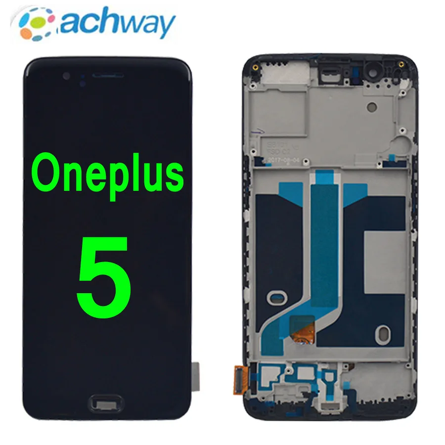 

5.5''100% Tested Oneplus 5 LCD Display Screen Touch Panel Complete Assembly Oneplus 5 A5000 5 LCD Digitizer Display+ Frame
